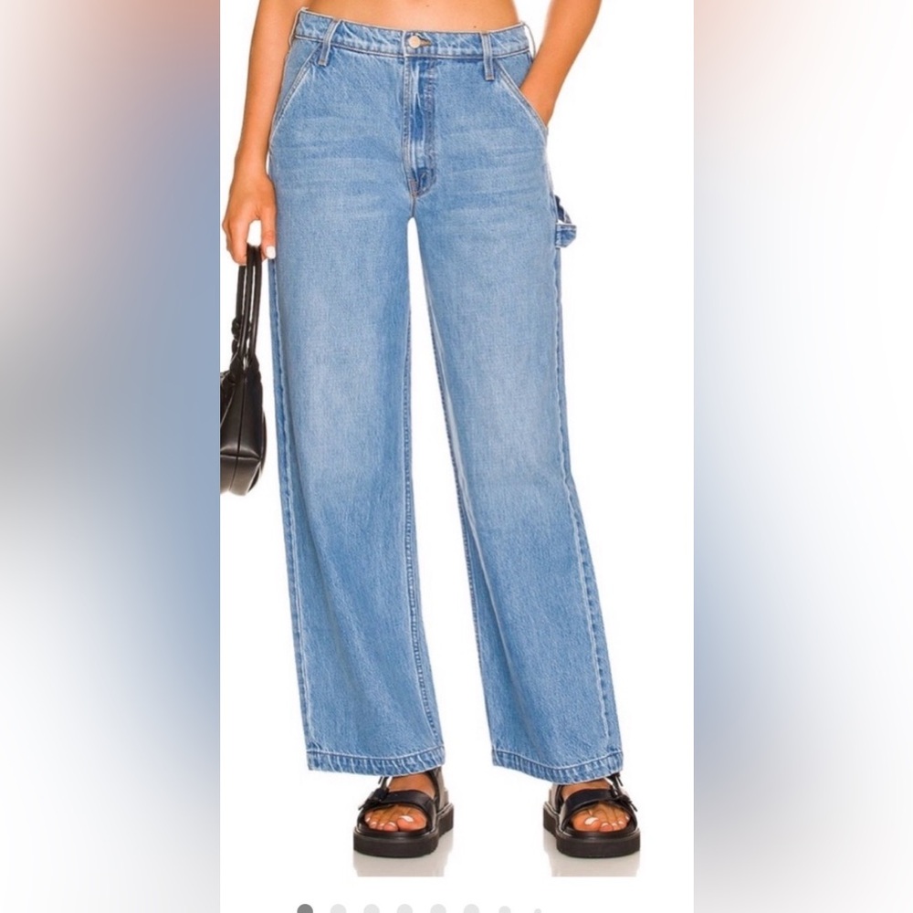 MOTHER SNACKS Utility Denim Jeans